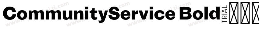CommunityService Bold字体转换